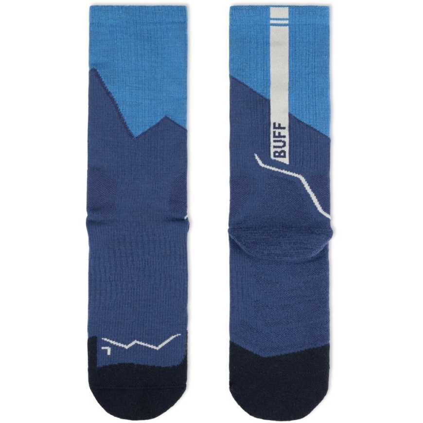 Носки BUFF Merino MW Crew Socks MWC1, синие, размер L – 3