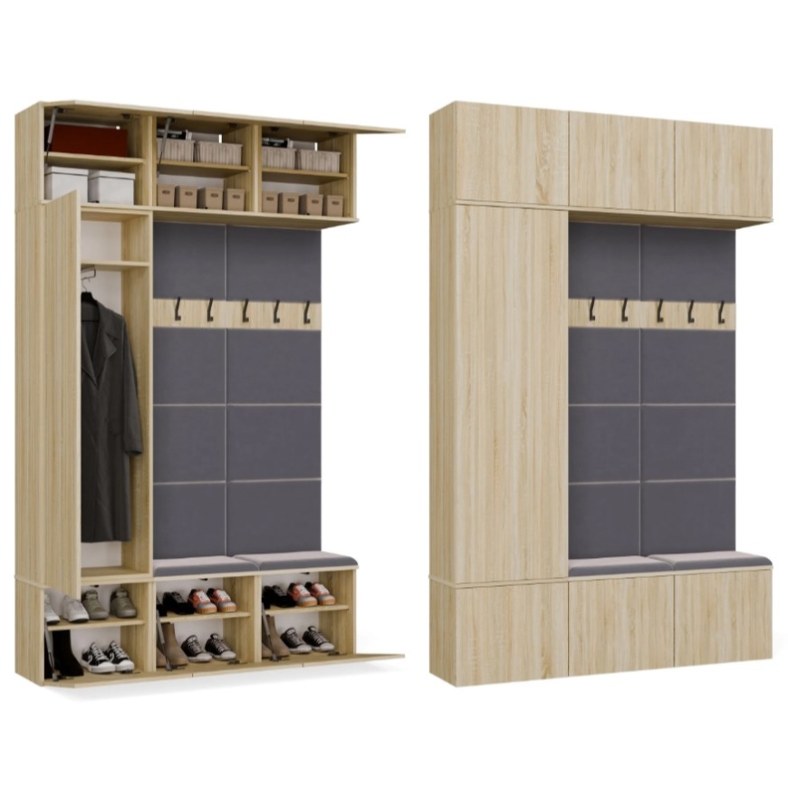 Skapis HAGA III 1SZ2W – Sonoma ozols – 2