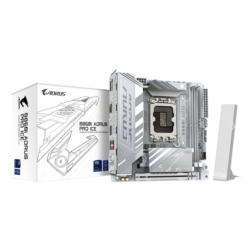 GIGABYTE B860I AORUS PRO ICE материнская плата Intel B860 LGA 1851 (Socket V1) Mini ITX