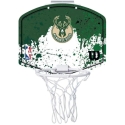 Milwaukee Bucks Mini Basketbola Grozs ar Aizsargu Wilson 29x29cm/Ø10cm komplektā bumba Milwaukee Bucks Mini Basketbola Grozs ar Aizsargu Wilson 29x29cm/Ø10cm komplektā bumba