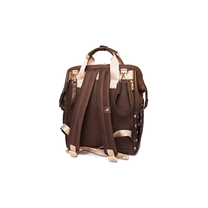 Vuch Women's Backpack Eloa Flowers Brown – 3
