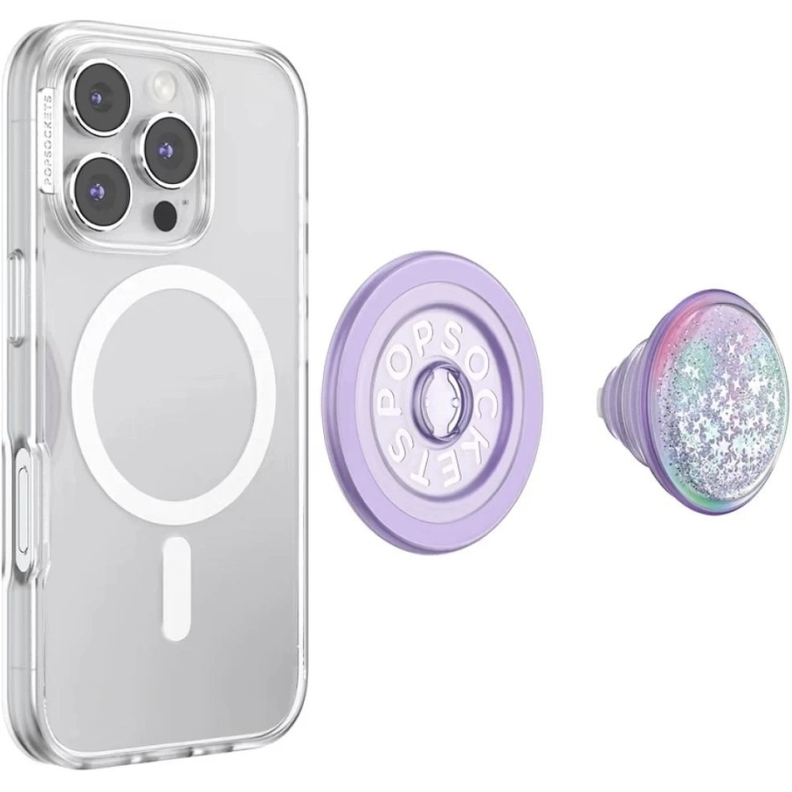 Popsockets Tidepool Squishy Unicorn Magic MagSafe telefonihoidja ja alus helesinine lilla – 4