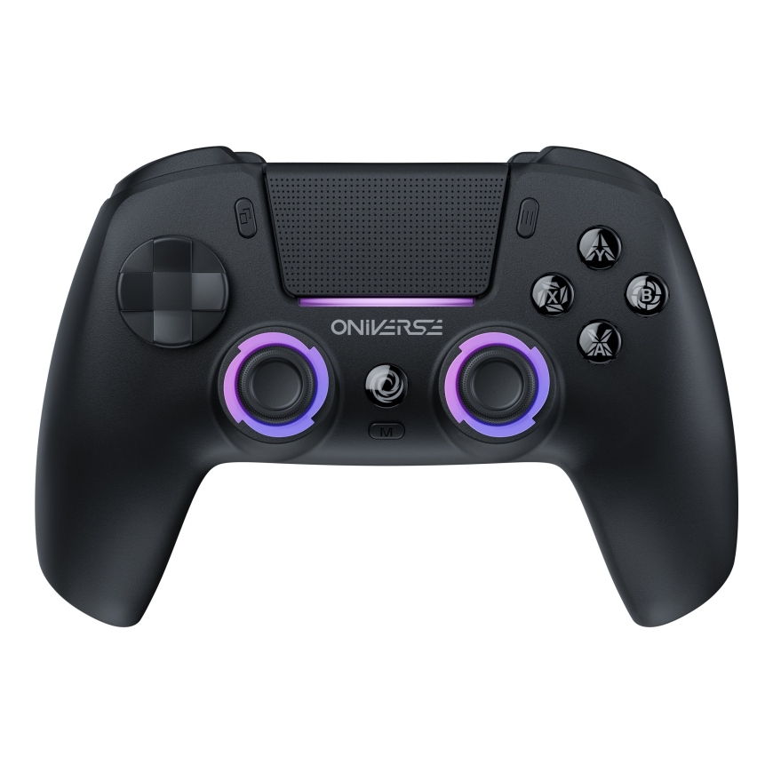 Oniverse Starion PS5 bezvadu Bluetooth spēļu kontrolieris, Obsidian Melns