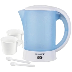 Electric kettle, travel, 0.6l, 2 cups + 2 teaspoons, Klausberg