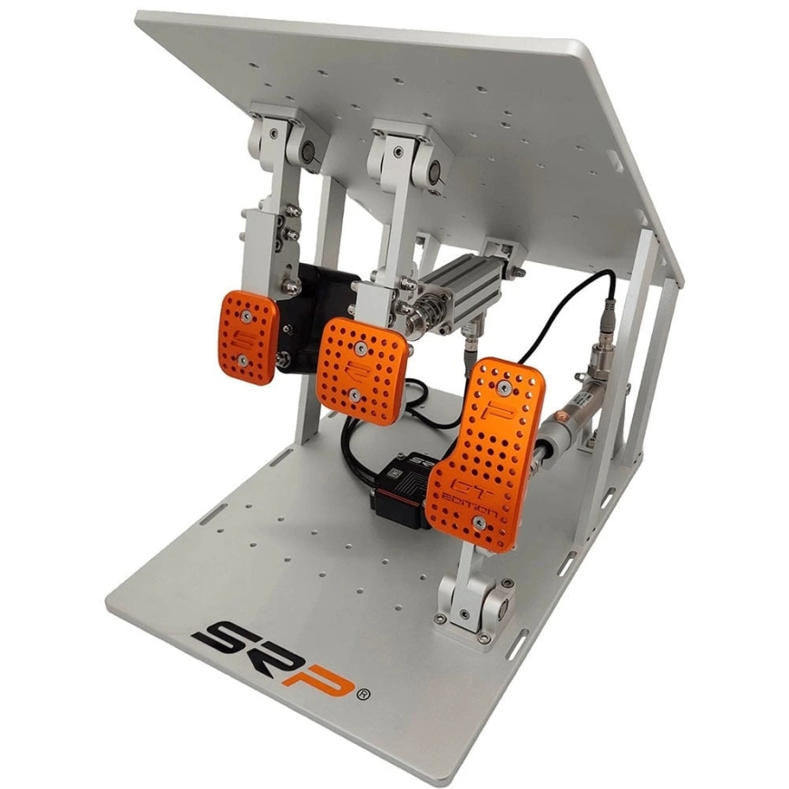 SRP GTI-R 3P Sim Racing Pedal Set, inverted, pneumatic – gray