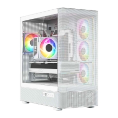 MODECOM Volcano Volcano AQ300 ARGB Midi Valge