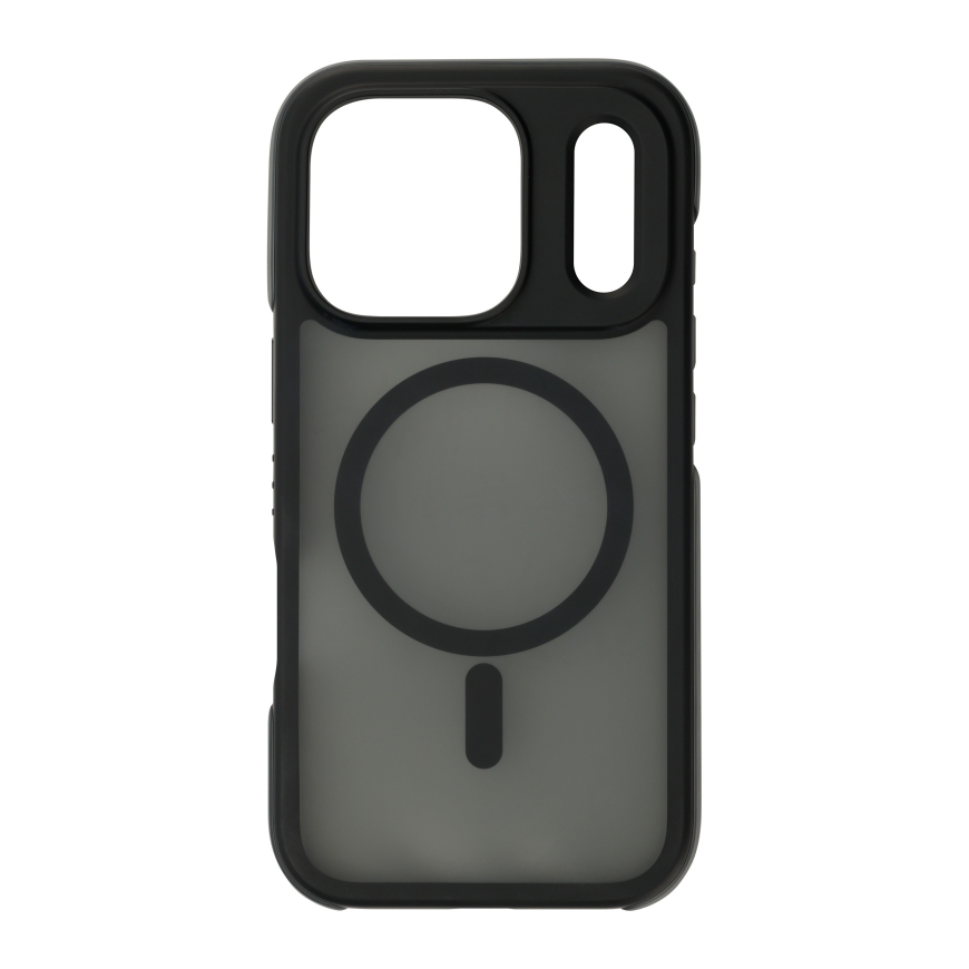 FoneKit kritimats atsparus MagSafe dėklas, iPhone 18 Pro / 17 Pro, juodas/pilkas