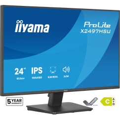 iiyama ProLite X2497HSU-B1 tietokoneen litteä näyttö 60,5 cm (23.8") 1920 x 1080 pikseliä Full HD LE