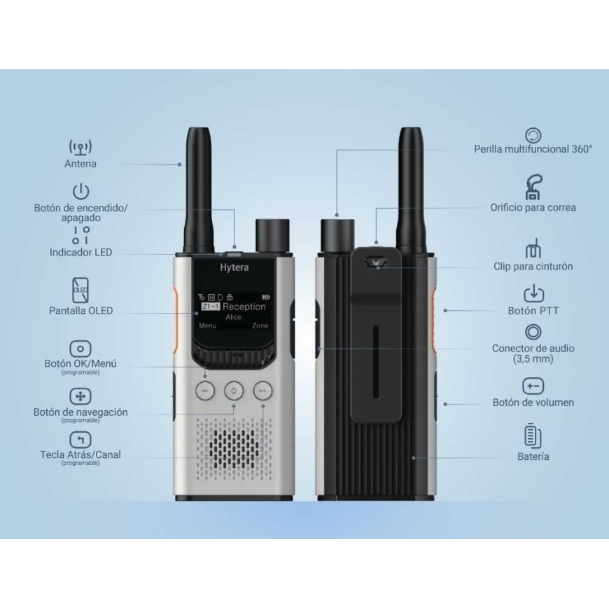 Hytera HYT-S35 400-470MHz Pärlmuttvalge Täiustatud (Vastab DMR-ile) – 3