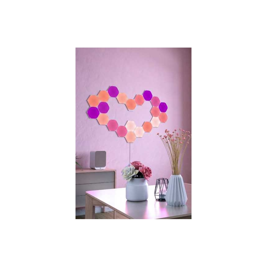 Nanoleaf Shapes Hexagons -aloituspaketti 15 paneelia + 1 ohjain – 2