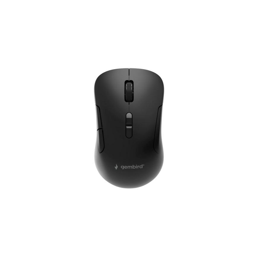 Gembird MUSW2-7B-01 Dual-mode belaidė pelė (2.4G + BT), 1600 DPI, 7 mygtukai, juoda – 4
