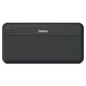 Hama Pocket 20 Ličio polimeras (LiPo) 20000 mAh Antracitas Hama Pocket 20 Ličio polimeras (LiPo) 20000 mAh Antracitas