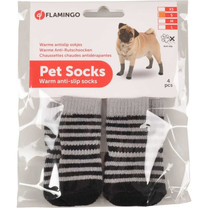 FLAMINGO Socks Set S Black/Grey 4pcs