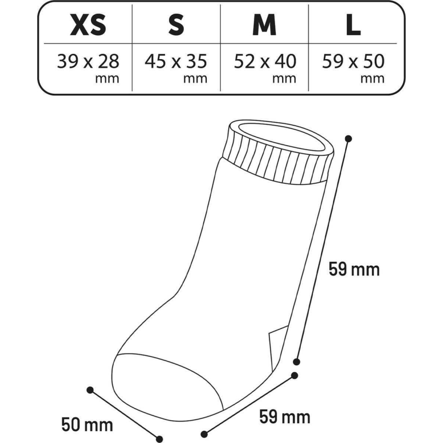 FLAMINGO Socks Set S Black/Grey 4pcs – 5