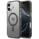 GUESS case for IPHONE 17, compatible with MagSafe GUHMP17SHGTMLCGK (IML gradient with triangle logo), black GUESS case for IPHONE 17, compatible with MagSafe GUHMP17SHGTMLCGK (IML gradient with triangle logo), black