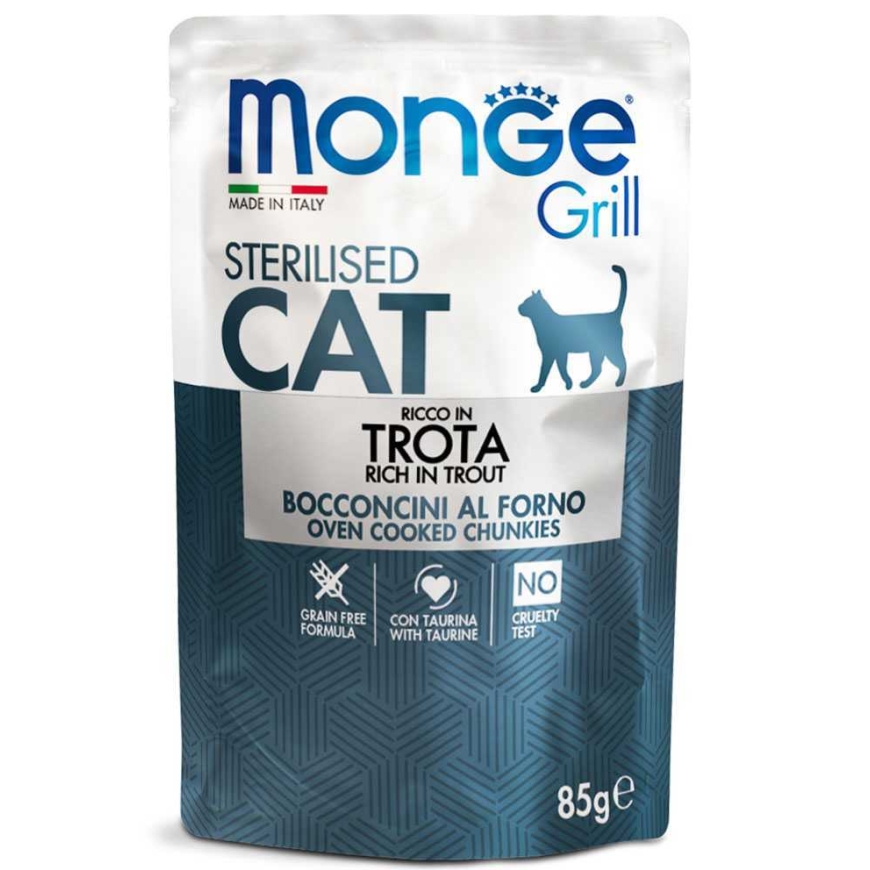 Monge Monge Grill Pouch Chunkies želées forelli steriliseeritud 85 g - k – 3