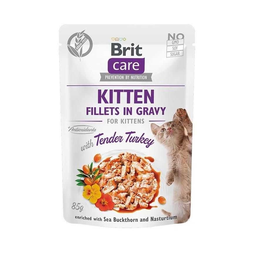 BRIT CARE Fillets in Gravy Kitten Tender Turkey 85g