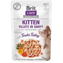 BRIT CARE Fileet kastikkeessa Kissanpennuille Hellä kalkkuna 85 g