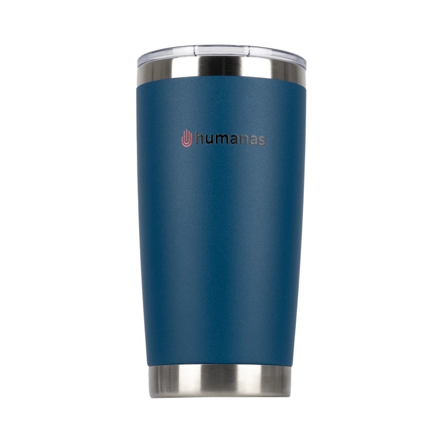 Termiline Tass - Humanas Fluo 600 ml Roostevaba Teras, Läbimatu, Sinine – 2