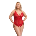 Cottelli Curves keha reguleeritava rihmaga punane 2XL Cottelli Curves keha reguleeritava rihmaga punane 2XL