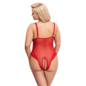 Cottelli Curves ķermenis ar siksnu sarkans 2XL Cottelli Curves ķermenis ar siksnu sarkans 2XL