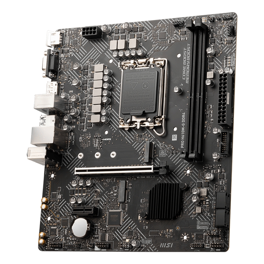 MSI PRO H610M-G DDR4 mātes plate Intel H610 LGA 1700 mikro ATX – 3