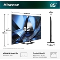 Hisense 85U7DSE televizors 2,16 m (85") 4K Ultra HD Viedtelevizors Wi-Fi Melns, Pelēks Hisense 85U7DSE televizors 2,16 m (85") 4K Ultra HD Viedtelevizors Wi-Fi Melns, Pelēks