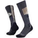BUFF Merino HW zeķes līdz ceļgaliem, 01 Nakts zila L