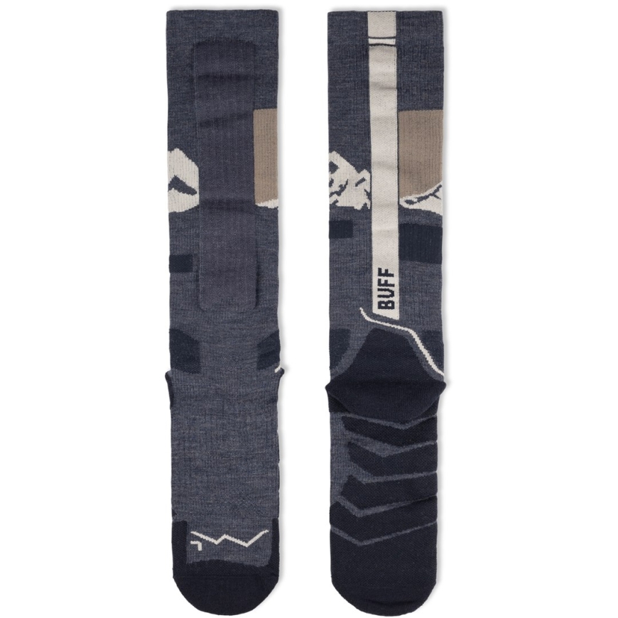 BUFF Merino HW üle põlve sokid, 01 Öine sinine L – 3