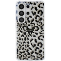 Guess IML leoparda raksts Triangle MagSafe maciņš Samsung Galaxy S26 Ultra, melns Guess IML leoparda raksts Triangle MagSafe maciņš Samsung Galaxy S26 Ultra, melns