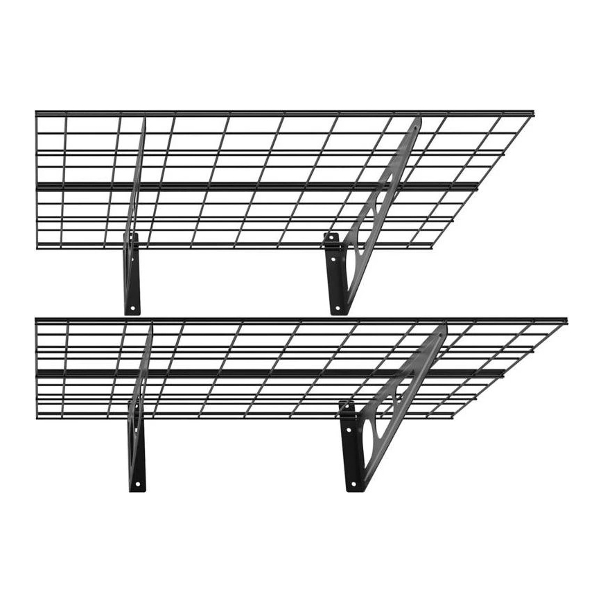 Fiber Mount Ergosolid PG26B turētājs - Divkārša metāla karājamā garāžas plaukts. Iztur līdz 90 kg uz plauktu!