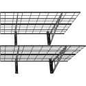 Fiber Mount Ergosolid PG26B Holder - Double metal hanging garage shelf. Holds up to 90 kg per shelf! Fiber Mount Ergosolid PG26B Holder - Double metal hanging garage shelf. Holds up to 90 kg per shelf!