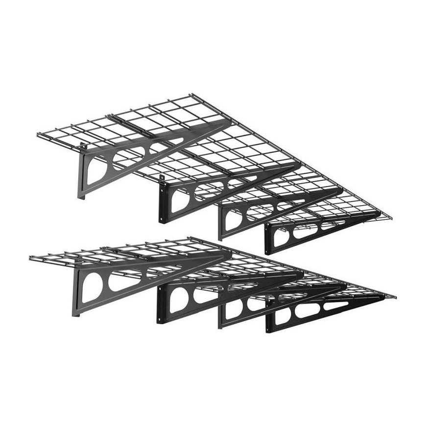Fiber Mount Ergosolid PG26B hoidja - Kahepoolne metallist rippuv garaažiriiul. Talub kuni 90 kg riiuli kohta! – 4