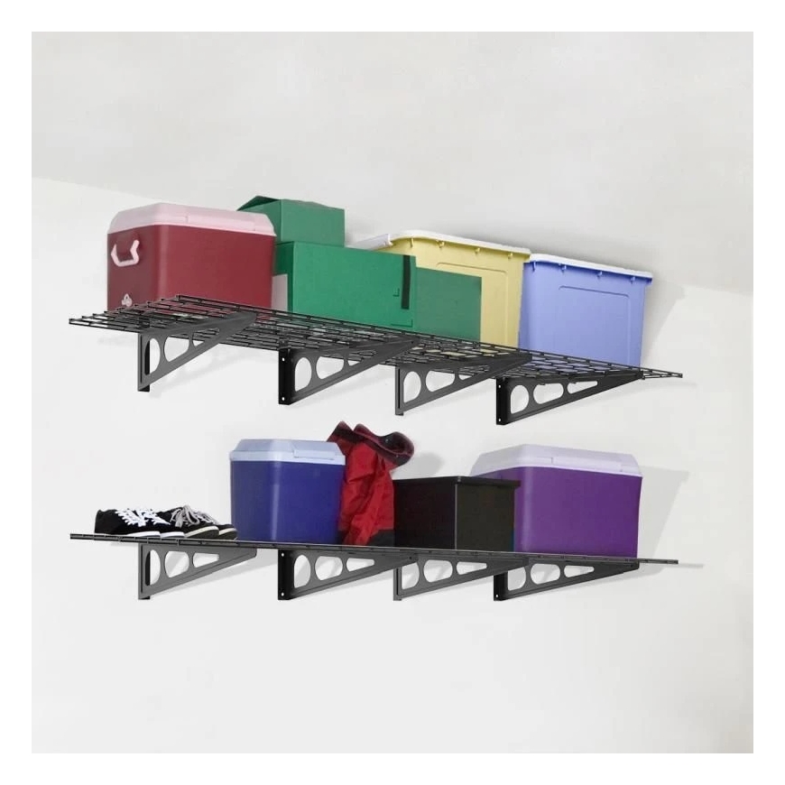 Fiber Mount Ergosolid PG26B Holder - Double metal hanging garage shelf. Holds up to 90 kg per shelf! – 5