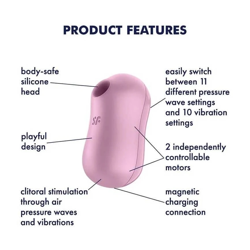 Satisfyer Cotton Candy Lilac klitora masētājs – 3
