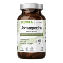 BIOWEN Ashwagandha – uztura bagātinātājs cilvēkiem – 120 kapsulas