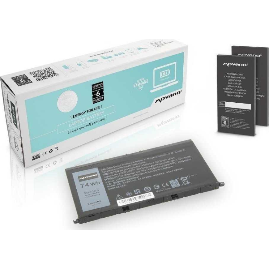 Movano aku Dell Inspiron 15 (7557), 15 (7559) (10,8–11,1 V) (6600 mAh)