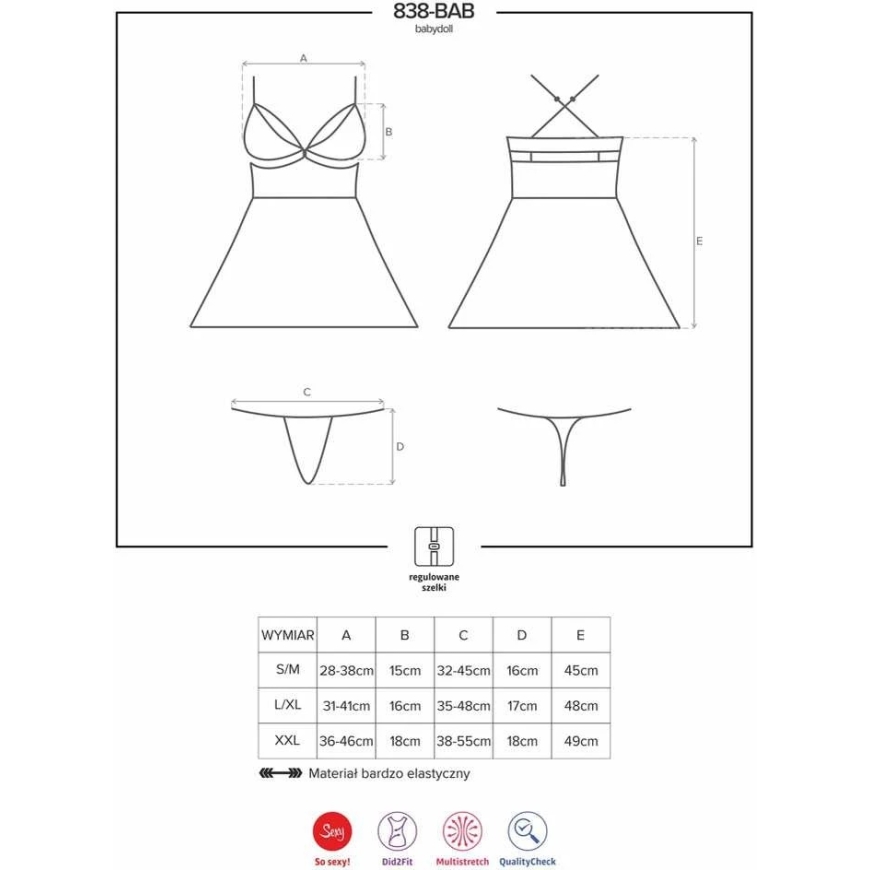 Babydoll Obsessive 2XL/3XL – 3