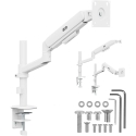 Держатель/кронштейн для монитора Ergo Office, газовая пружина, 17"-32", 1-10кг, матовый белый, макс. VESA 100x100, ER-691 W Держатель/кронштейн для монитора Ergo Office, газовая пружина, 17"-32", 1-10кг, матовый белый, макс. VESA 100x100, ER-691 W