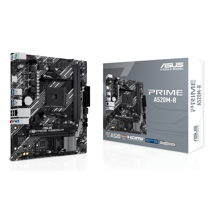 ASUS PRIME A520M-R AMD A520 Ligzda AM4 mikro ATX