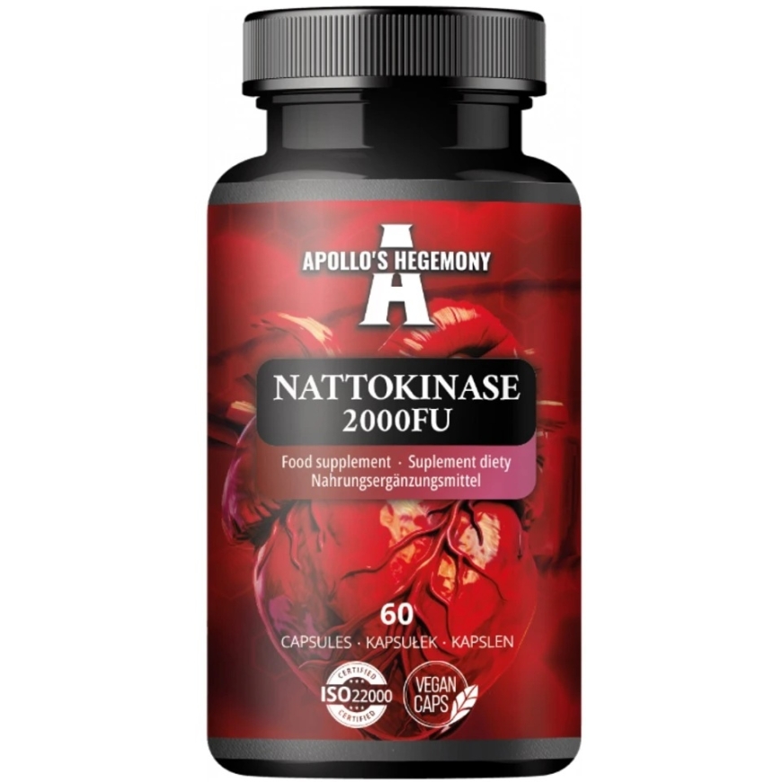 Apollos Hegemony Nattokinase 2000FU suplement diety 60 kapsułek