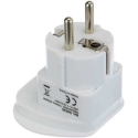 Goobay 230V Reisiadapter, CEE7 (plug) - pesa, valge, välismaise pesa jaoks Goobay 230V Reisiadapter, CEE7 (plug) - pesa, valge, välismaise pesa jaoks