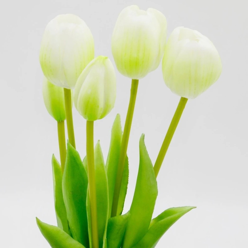 Saska Garden White Tulip Bouquet 39 cm for Decoration – 3