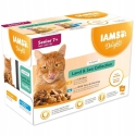 EUKANUBA Vyresnių Žemės ir Jūros Kolekcija padaže – šlapias kačių maistas – 48x85