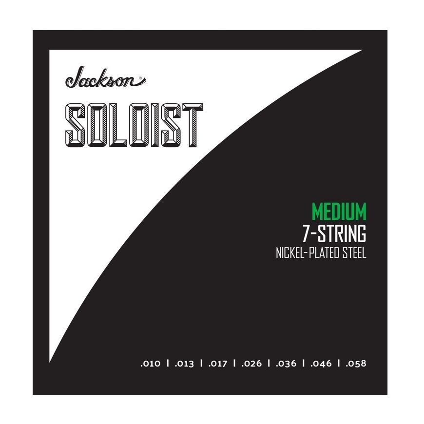 Jackson® Soloist™ 7 String Medium, elektrikitarride keeled, 10 - 58