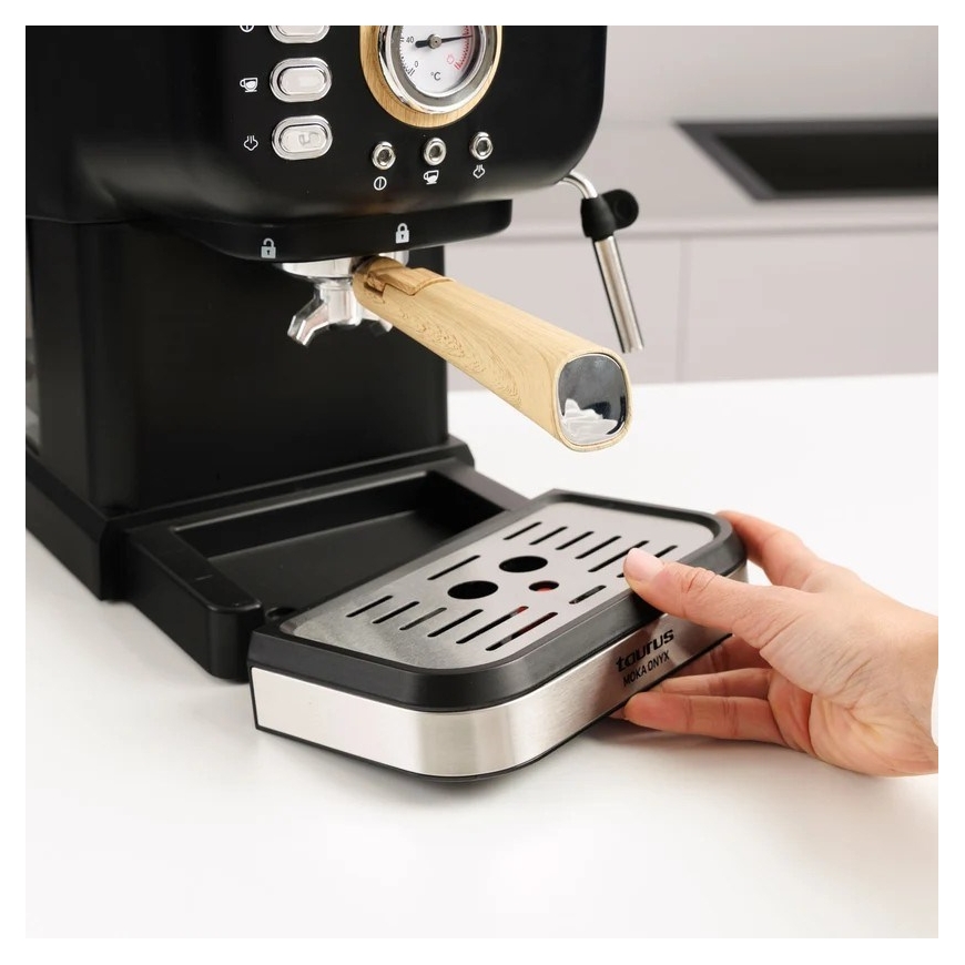 Taurus Onyx Moka 1050 W 20 bar wooden piston-style espresso machine – 3