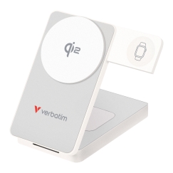 Verbatim 32296 ārējais akumulators Litija polimērs (LiPo) 10000 mAh Bezvadu lādēšana Balts