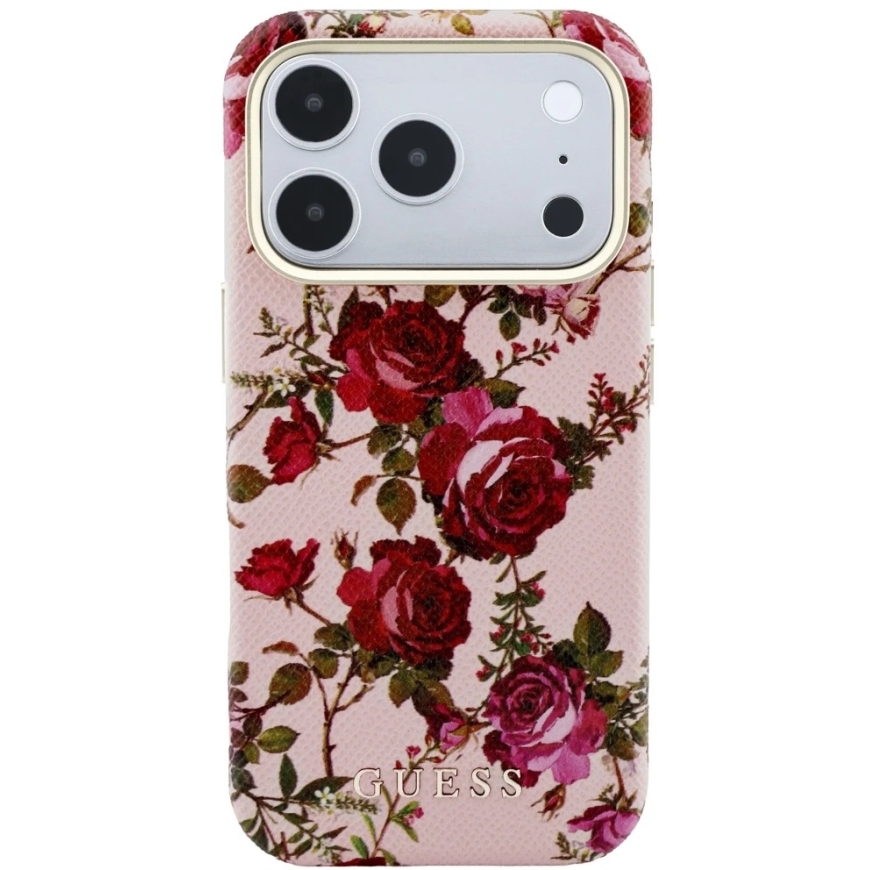 Guess Blossom Roses Print MagSafe kest iPhone 18 Pro Max / 17 Pro Max roosa – 3