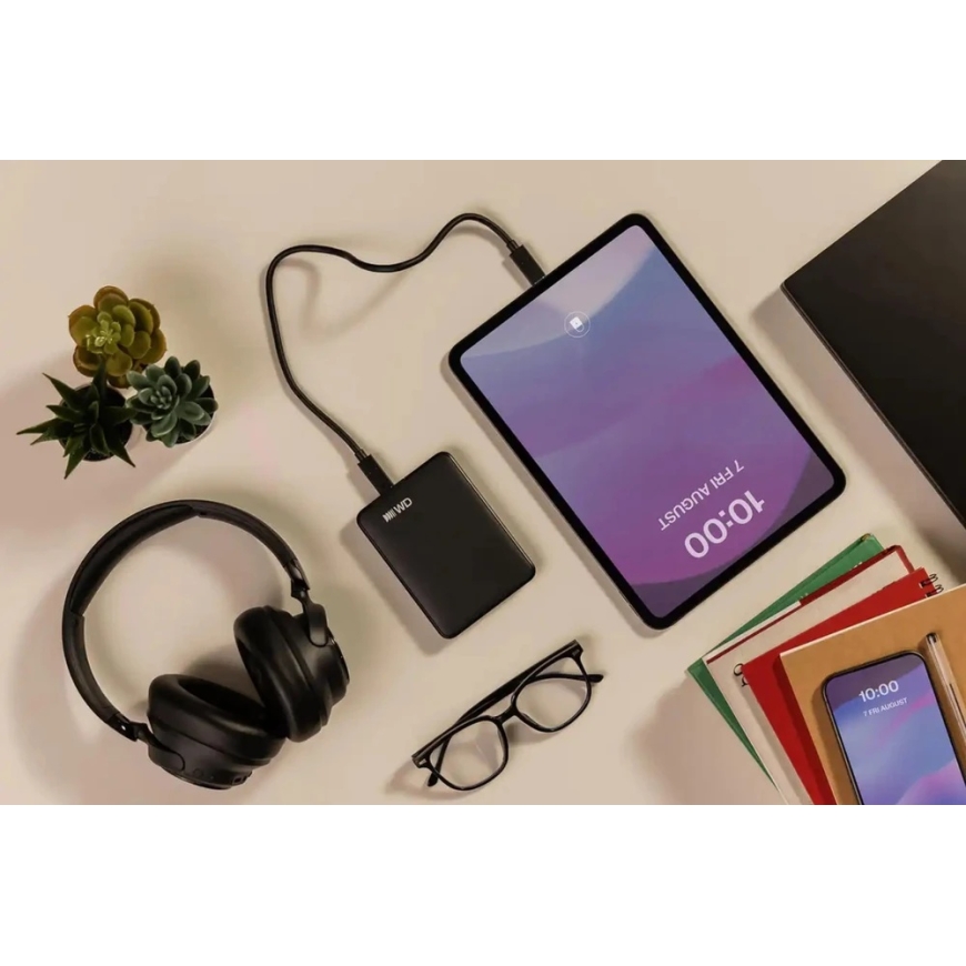 Western Digital Elements Portable (USB-C) External Hard Drive 1 TB 2.5" USB Type-C 3.2 Gen 1 (3.1 Gen 1) Black – 5
