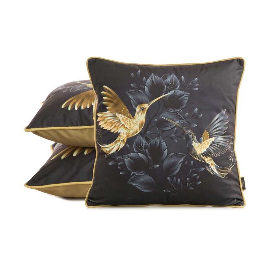 Eurofirany SI/PO/VELVET/01 45X45 Черный+GOLD – 2